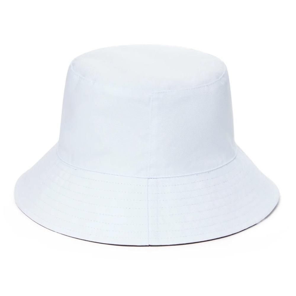 alice + olivia Daisy Reversible Sun Bucket Hat, NWOT, Black Daisy/White - Picture 2 of 14